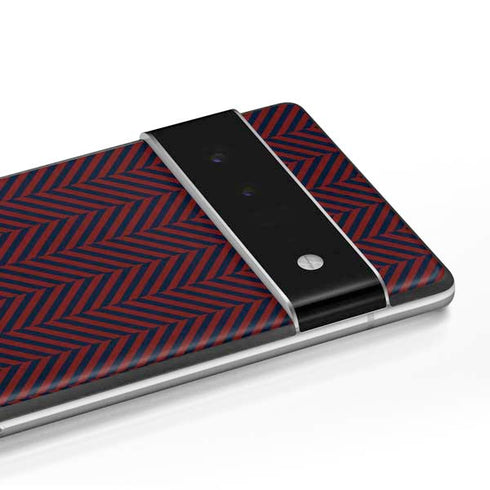 Blocked Polka Dot Chevron Google Pixel 6 Skin